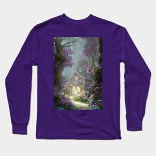 Whimsical Witch Cottage Long Sleeve T-Shirt